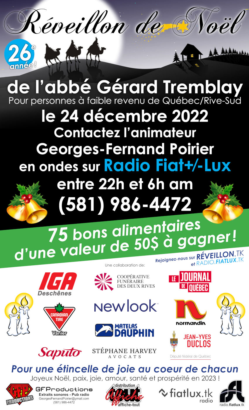 26e Réveillon de Noël de l'abbé Gérard Tremblay